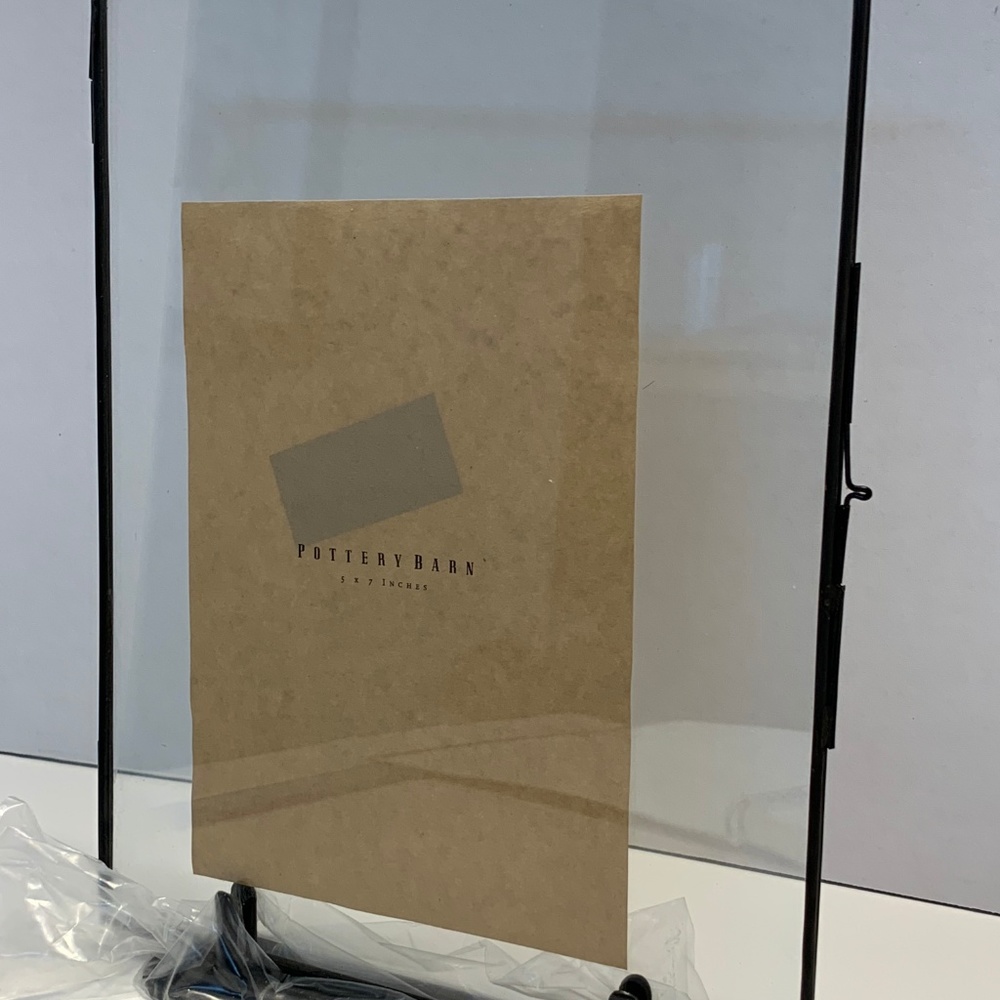 Pottery Barn Floating Frame on Stand - BAD PHOTO!!